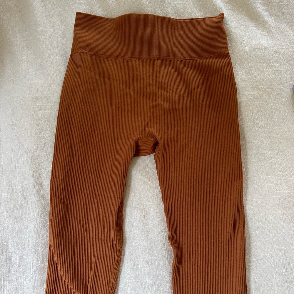 Ribbed Athletic Leggings Small
